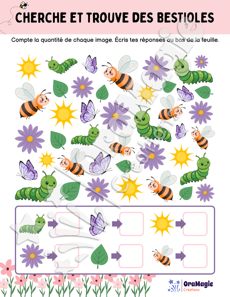 Cherche et trouve des bestioles Cherche et trouve des bestioles