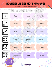 Roule et lis des mots magiques - CVC-CCV avec sons amoureux.pdf