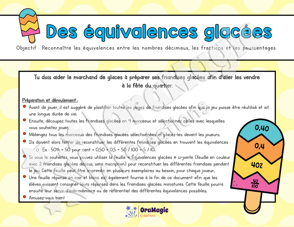 Des équivalences glacées - 4e et 5e année - 3$.pdf
