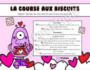 La course aux biscuits - Décodage vrais mots CV avec et sans sons amoureux - Langage écrit et 1re année.pdf