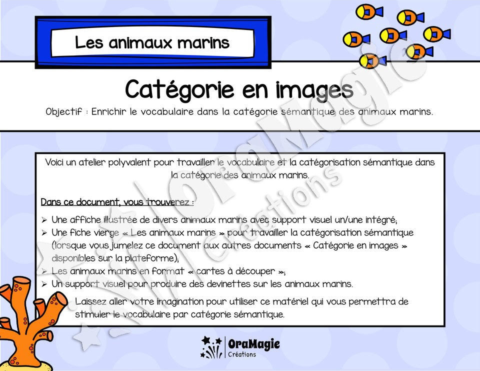 Catégorie en images - Les animaux marins.pdf