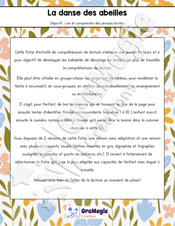 Compréhension de lecture - La danse des abeilles.pdf