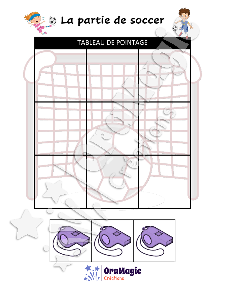 Confusions AN-ON - Niveau 3 - La partie de soccer