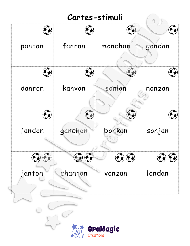 Confusions AN-ON - Niveau 3 - La partie de soccer