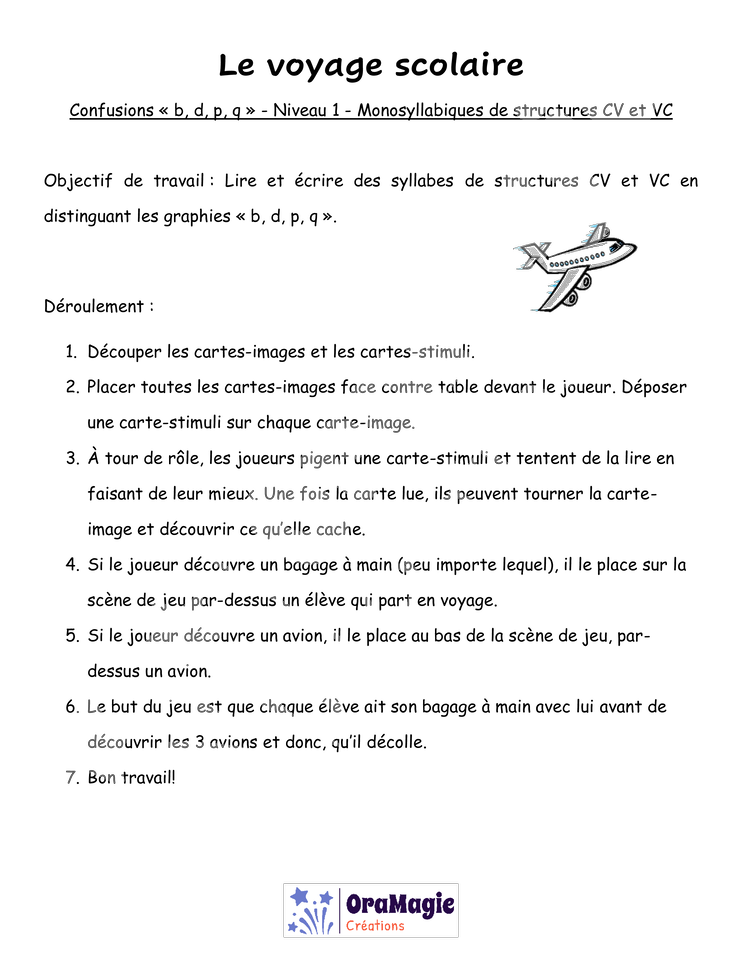Confusions B-D-P-Q - Niveau 1 - Le voyage scolaire.pdf