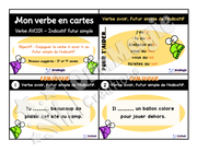 Cartes à tâches - Mon verbe en cartes - Verbe AVOIR futur simple de l'indicatif - 3e et 4e année.pdf