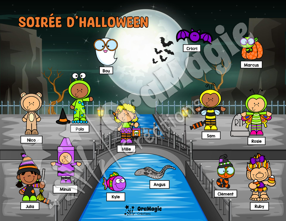 Soirée d'Halloween - Compréhension de lecture - 2e année