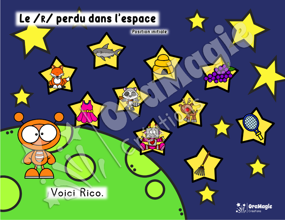 Perdu dans l'espace - Phonème -r- 3 positions