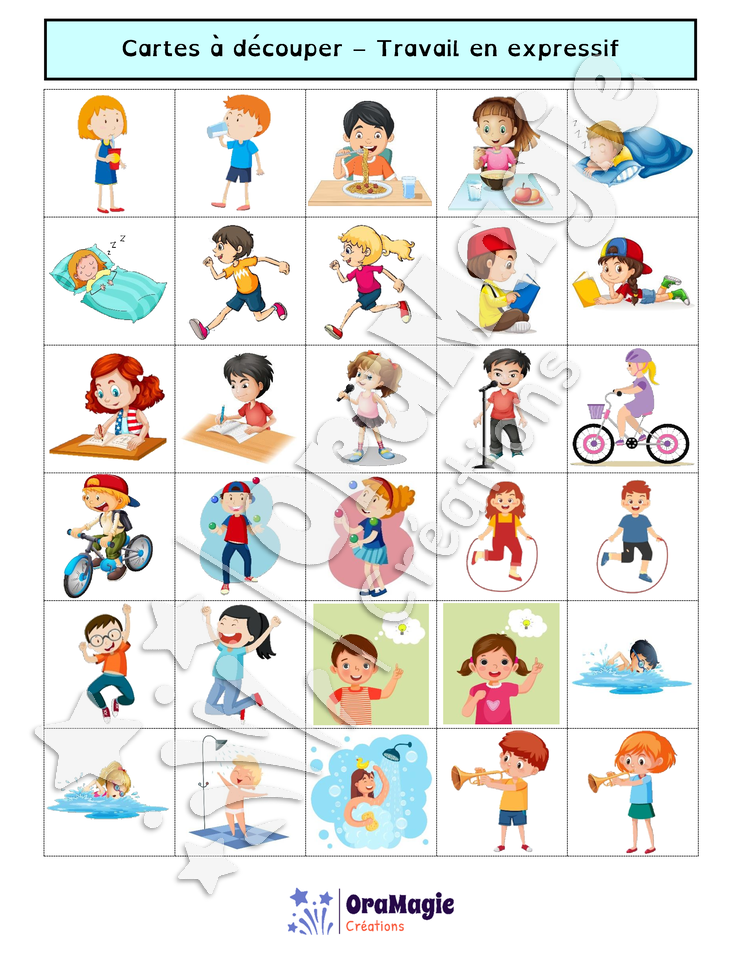 Bingo des pronoms il-elle - sujets personnes