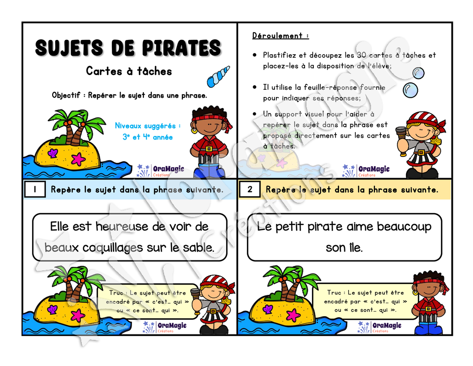 Cartes à tâches - Sujets de pirates - Repérer le sujet.pdf
