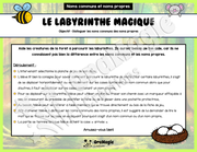 Le labyrinthe magique des noms communs et des noms propres - Thème été - 1er cycle.pdf