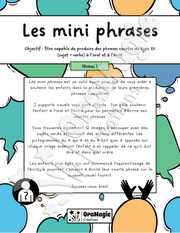 Les mini phrases - Oral et écrit.pdf