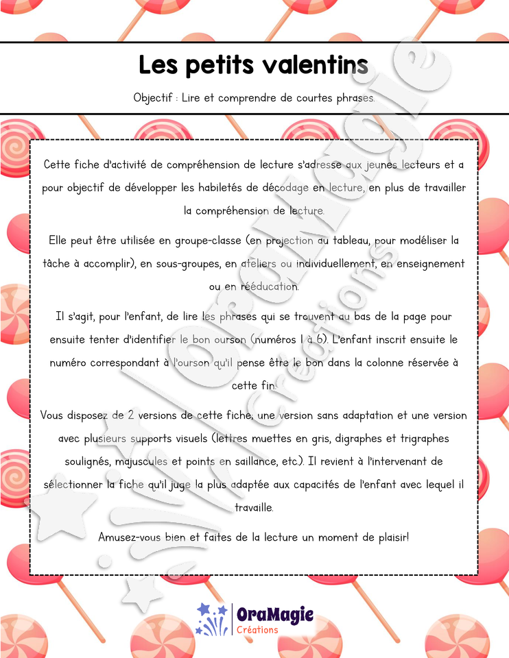 Compréhension de lecture - Les petits valentins.pdf