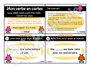 Cartes à tâches - Mon verbe en cartes - Verbes AIMER, ALLER, AVOIR, ÊTRE, FINIR futur simple de l'indicatif - 3e et 4e année.pdf