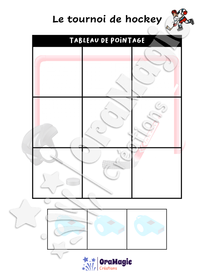Confusions AU-EU - Niveau 2 - Le tournoi de hockey