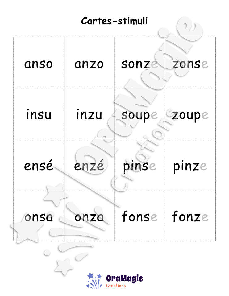 Confusions S-Z - Niveau 2 - Le départ des monstres