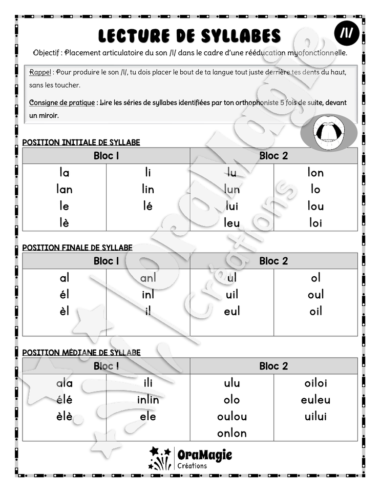 Lecture de syllabes - Placement son -l- TOM.pdf