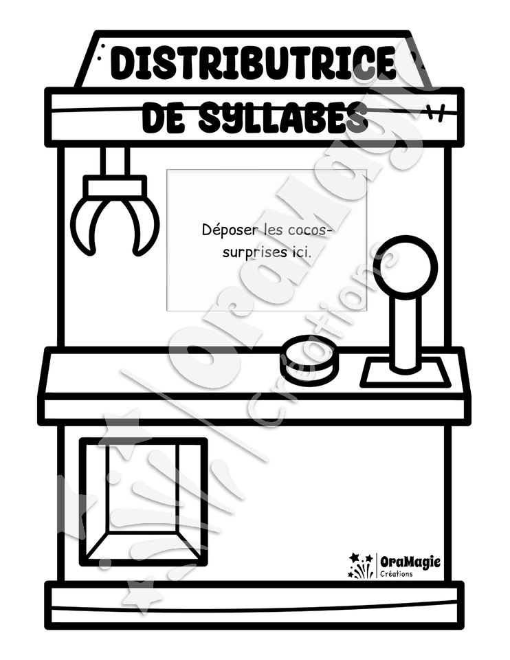 Distributrice de syllabes - Décodage CVC vs CCV