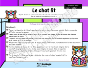 Le chat lit - Décodage syllabes simples CV et VC - 1re année et langage écrit - voyelles, ch, ou, on, l, r, m.pdf