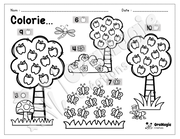 Coloriage 1 à 10 - Dénombrement - Les pommes - Présco 1re année - Gratuit.pdf