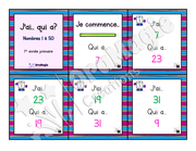 J'ai... qui a - Nombres 1 à 50 - 1re année - 3$.pdf