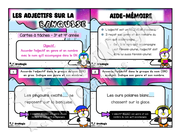 Cartes à tâches - Les adjectifs sur la banquise - Accord adjectif dans GN - 3e-4e année.pdf
