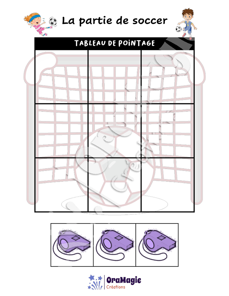 Confusions B-D - Niveau 5 - La partie de soccer