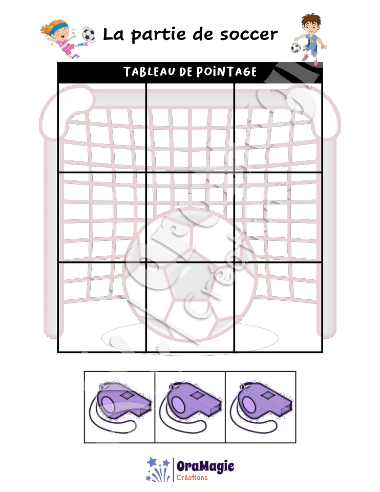 Confusions B-D - Niveau 5 - La partie de soccer