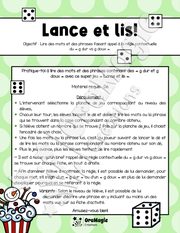 Lance et lis - Décodage de mots et phrases - Règle contextuelle g dur vs g doux - Langage écrit.pdf