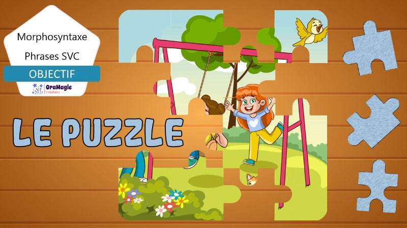 Puzzle au parc - Phrases SVC