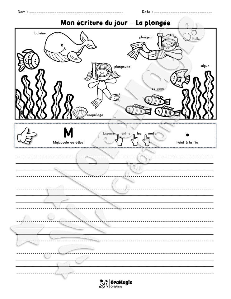 Mon écriture du jour - La plongée - 1er cycle - 3$.pdf