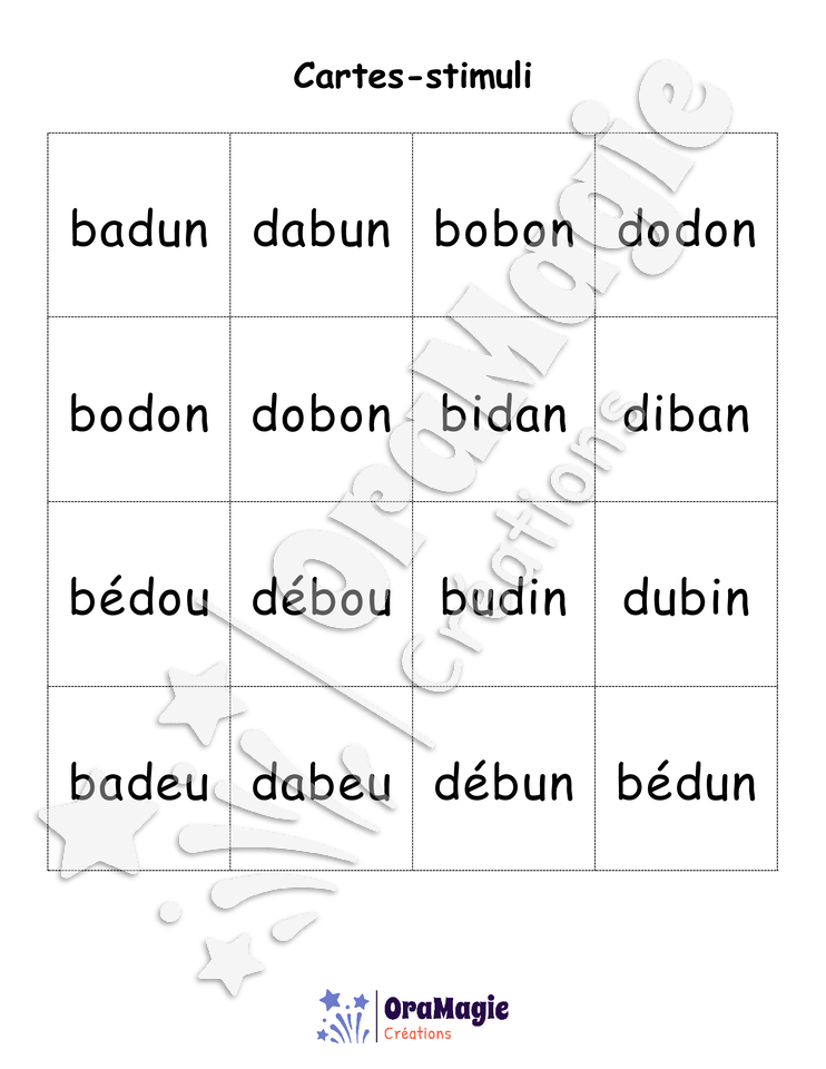 Confusions B-D - Niveau 3 - Le départ des monstres