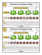 J'écris des mots étape par étape - Thème printemps - 1re-2e année - Langage écrit - CS Phono - 2$.pdf