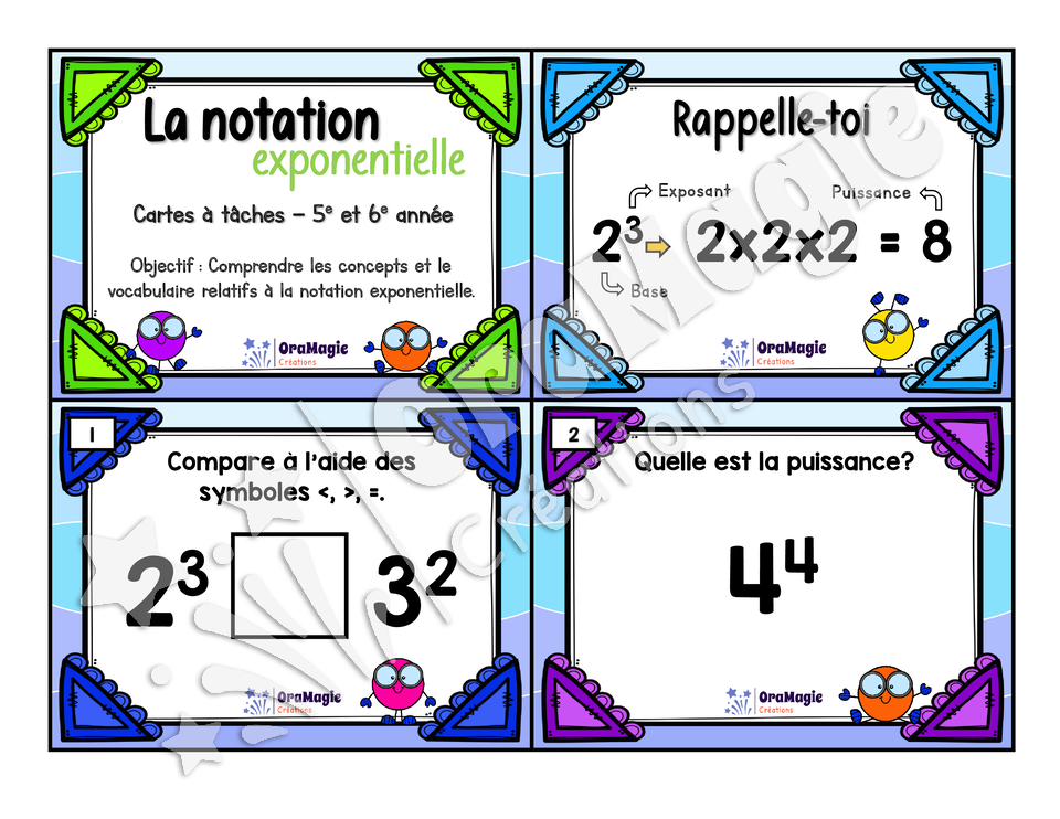 Cartes à tâches - La notation exponentielle - 5e-6e année - 6$.pdf