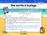 Une sortie à la plage - Compréhension de lecture - 3e année - 4$.pdf