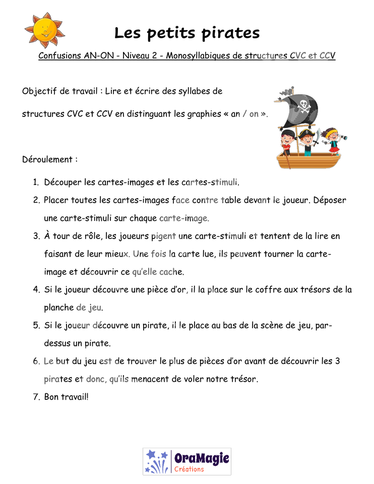 Confusions AN-ON - Niveau 2 - Les petits pirates.pdf