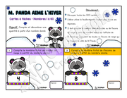 Cartes à tâches - M. Panda aime l'hiver - 1re année - Nombres 1-60 - Dénombrer à partir d'un nombre donné.pdf