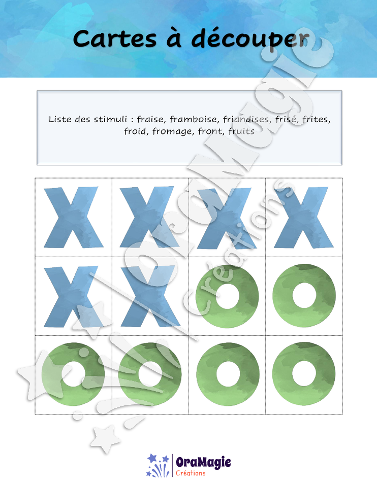 Tic-tac-toe groupe consonantique -fr-