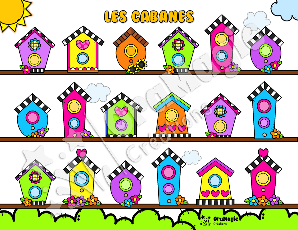 Les cabanes - Comprendre les notions d'ordre