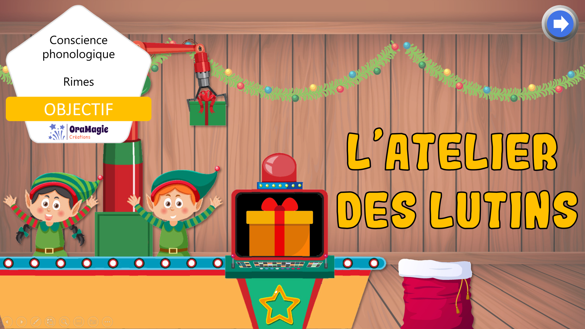 PPT - L'atelier des lutins - Rimes a-i-o - 4$ - Lecture seule.pptx