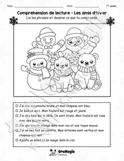 Compréhension de lecture - Les amis d'hiver.pdf