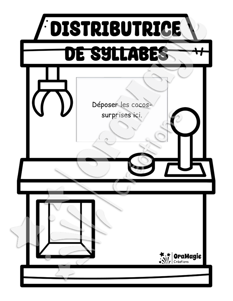 Distributrice de syllabes - Décodage CV