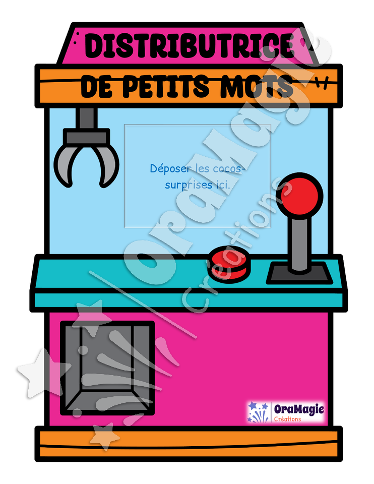 Distributrice de petits-mots - Décodage mots structure CCV avec et sans sons amoureux