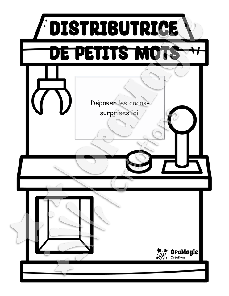 Distributrice de petits-mots - Décodage mots structure CCV avec et sans sons amoureux