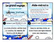 Cartes à tâches - Le grand voyage - Repérer le sujet de la phrase et le noyau du sujet - 3e et 4e année.pdf
