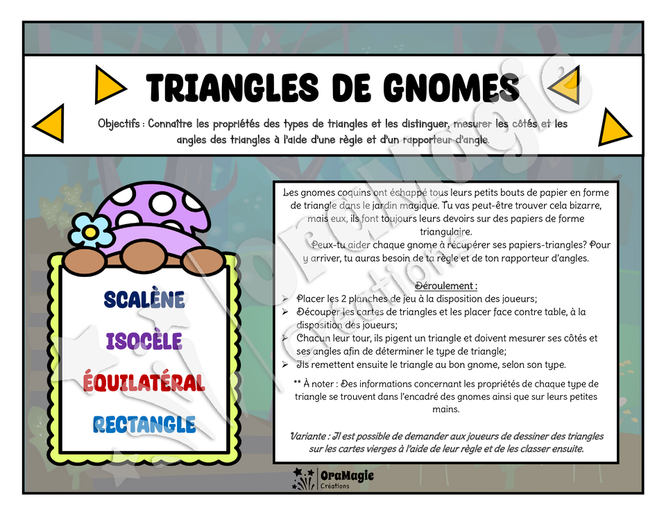Les triangles des gnomes - Types de triangles - 5e-6e année - 3$.pdf