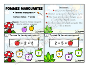 Cartes à tâches - Pommes manquantes - 1re année - Mathématiques 6$.pdf