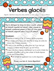 Verbes glacés - Atelier sur les temps de verbes - Trouver l'intrus - 5e et 6e années - 4$.pdf