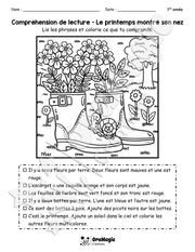 Compréhension de lecture - Le printemps montre son nez.pdf