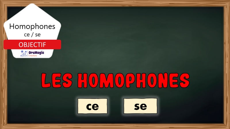 Homophones ce-se